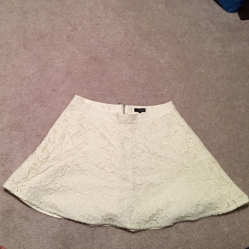 The Limited Ivory Skirt